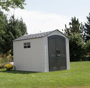 Lifetime 7x9.5 Plastic Shed Desert Sand