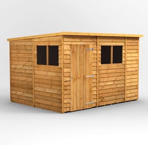 8ft Wide Overlap Pent Sheds
