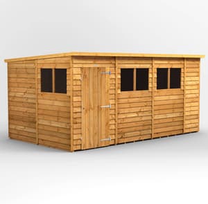Power 14x8 Overlap Pent Wooden Shed