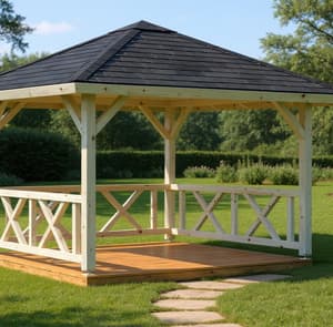 Palmako Betty 3x3m Wooden Pavillion