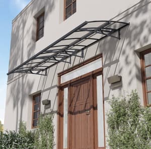 Palram Canopia Amsterdam 4460 Door Canopy Dark Grey