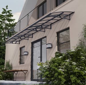 Palram Canopia Amsterdam 6690 Door Canopy Dark Grey