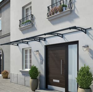 Palram Canopia Aquila 4100 Door Canopy Dark Grey