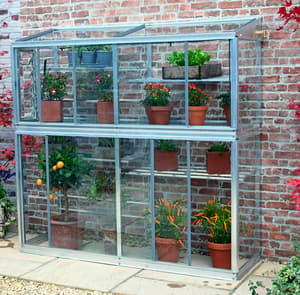 2x5 Access Harewood Midi Leanto Toughened