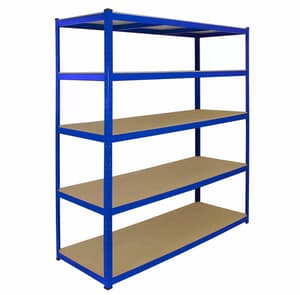 Bulldog 160cm x 60cm 5 Tier Shelving in Blue
