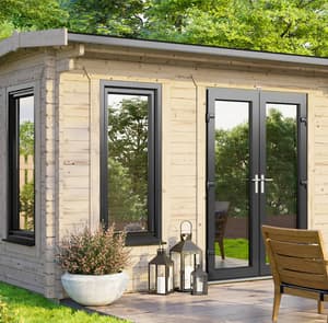 Power 12x12 Apex Log Cabin 44mm