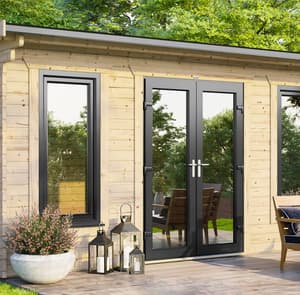 Power 16x10 Apex Log Cabin 44mm