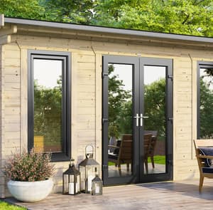 Power 16x12 Apex Log Cabin 44mm