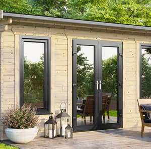 Power 16x14 Apex Log Cabin 44mm