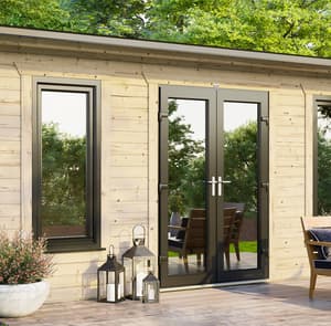 Power 18x14 Apex Log Cabin 44mm