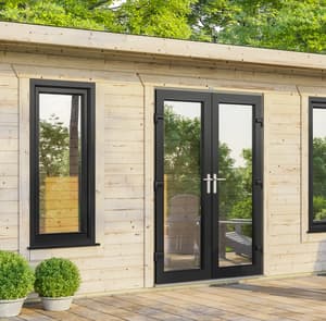 Power 20x10 Pent Log Cabin 44mm