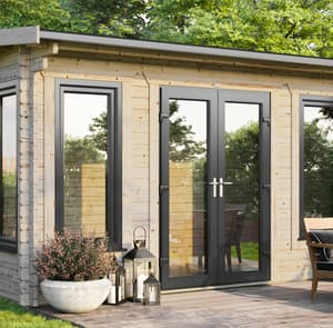 Power 16x8 Apex Log Cabin 44mm