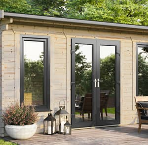 Power 18x16 Apex Log Cabin 44mm