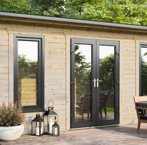 Power 20x10 Apex Log Cabin 44mm