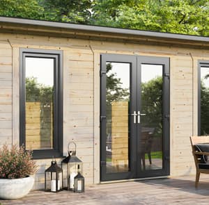Power 20x8 Apex Log Cabin 44mm