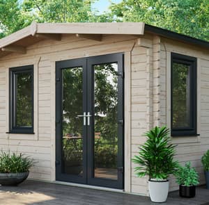 Power 12x12 Chalet Log Cabin 44mm