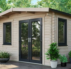 Power 14x12 Chalet Log Cabin 44mm