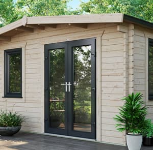 Power 8x14 Chalet Log Cabin 44mm
