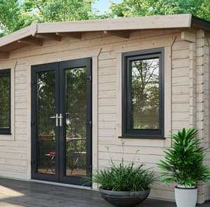 Power 14x16 Chalet Log Cabin 44mm
