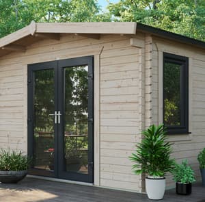Power 18x12 Chalet Log Cabin 44mm