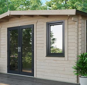 Power 18x18 Chalet Log Cabin 44mm