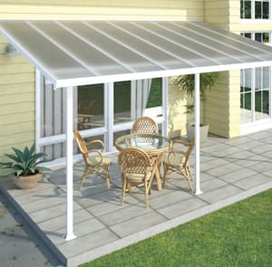 Palram Canopia Feria 3m x 8m Patio Cover in White 
