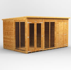 Power 12x8 Pent Summerhouse Combi