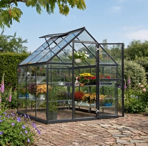 Palram Canopia Harmony 6x6 Grey Clear Poly