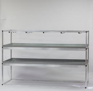 Grow Rack 2 x 1m Two-Tier for Vertical Farming
