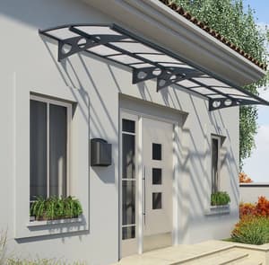 Palram Canopia Herald 4460 Door Canopy Dark Grey