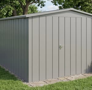 Hormann Juno 10x10 Apex Metal Garden Shed