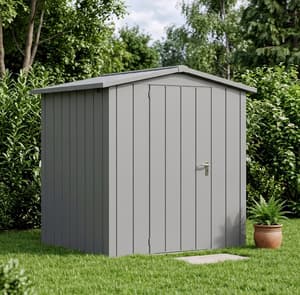 Hormann Juno 7x5.5 Apex Metal Garden Shed