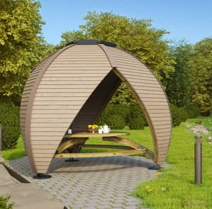 Lichfield Shield Leisure Wooden Garden Shelter