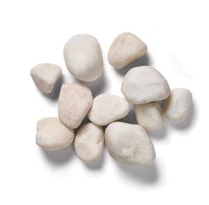 Pearl White Decorative Pebbles Bulk Bag