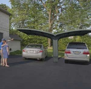 Palram Canopia Arizona Breeze Double Carport Grey