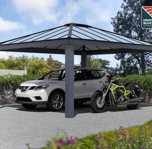 Palram Canopia Colorado 14x16 Double Carport Grey
