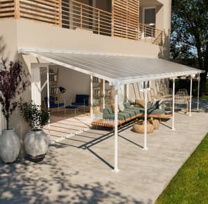 Palram Canopia Feria 3m x 10.3m Patio Cover in White