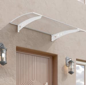 Palram Canopia Lyra 1350 White Twinwall Door Canopy
