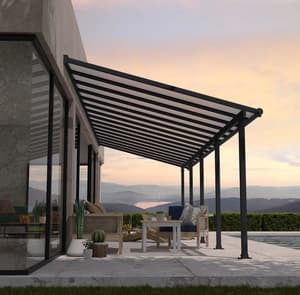 Palram Canopia Olympia 3m x 9.8m Patio Cover Grey