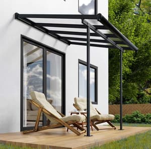 Palram Canopia Sierra 2.3m x 2.2m Patio Cover in Grey