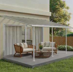 Palram Canopia Sierra 3m x 5m Patio Cover in White