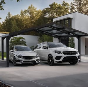 Palram Canopia Sydney Arch Double Carport Black