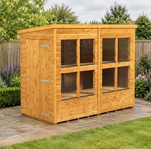 Power 8x4 Pent Potting Shed 