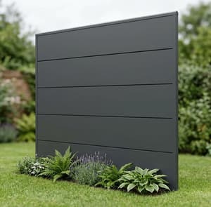 Telluria Fence 5H Metal Garden Fence Panel