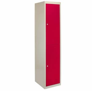 Bulldog 2 Door Storage Locker in Red