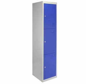 Bulldog 3 Door Storage Locker in Blue 