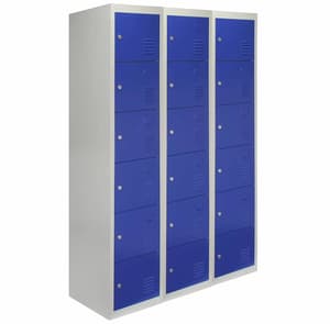 Bulldog 3x6 Door Storage Lockers in Blue 