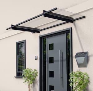 Palram Canopia Nancy 2050 Door Canopy Dark Grey