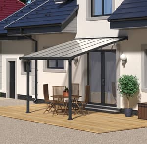 Palram Canopia Olympia 3m x 3m Patio Cover Grey
