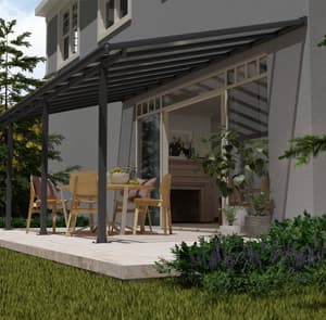Palram Canopia Olympia 3m x 6m Patio Cover Grey